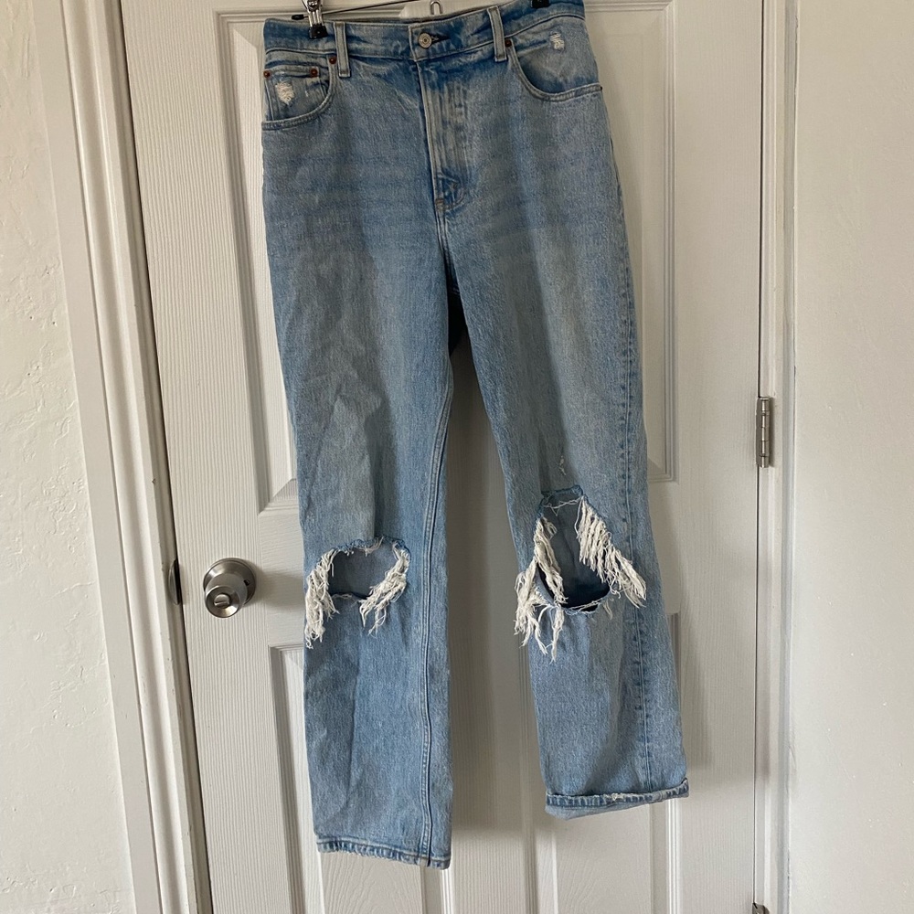 Abercrombie 90s Straight Ultra High Rise Jeans
